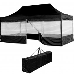 INSTENT Pro skladací pavilón 3x6m čierny
