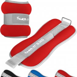 MOVIT® Reflexné neoprénové záťaže 2x0,5 kg červené
