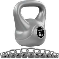 MOVIT® 6 kg Kettlebell činka sivá