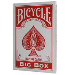 Karty Bicycle Big Box, červené, XXL