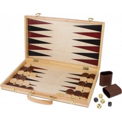 Sada hier Šach a Backgammon v kufríku 52x45cm