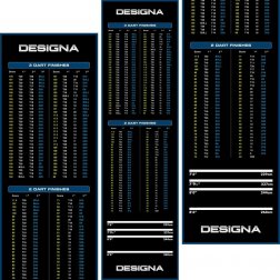Gumový koberec Designa Checkout 290x80cm, modrý