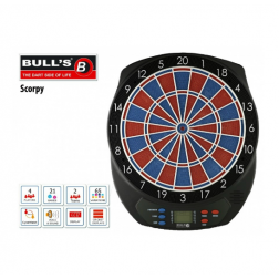 Elektronický terč na šípky Bull's Scorpy s adaptérom