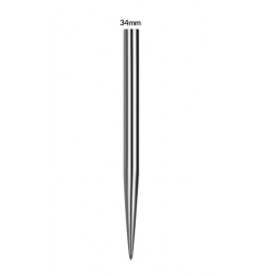 Hroty na šípky Mission steel Glide plain 34mm, strieborné 3ks