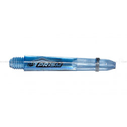 Násadky na šípky Winmau Prism plastic priesvitné krátke modré