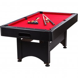 Biliardový stôl ARIZONA BLACK / RED 6ft - s príslušenstvom