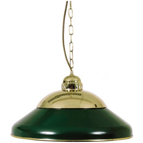 Biliardová lampa Solo Green Brass 45cm 