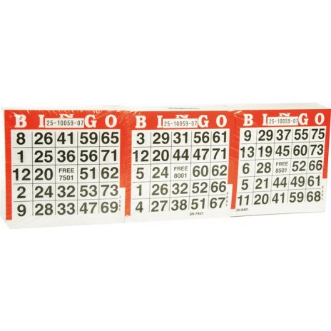 Kartičky na Bingo 1500ks 