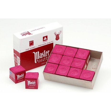 Biliardová krieda na tágo MASTER RED 1ks 