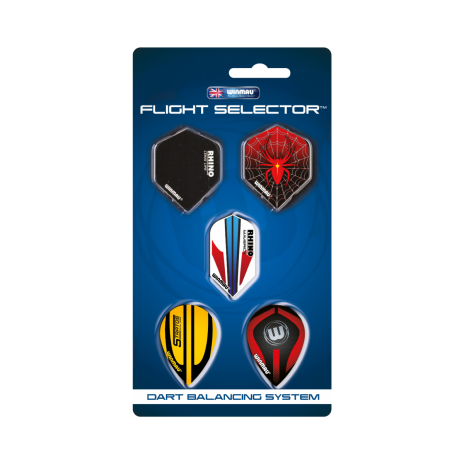 5x 3ks Letky na šípky Winmau Flight Selector 