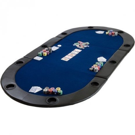 Poker podložka skladacia Monaco modrá 