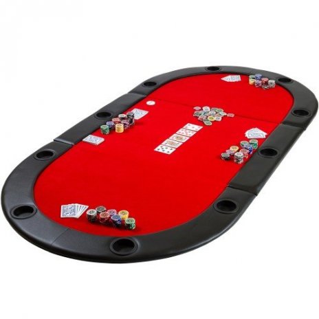 Poker skladacia podložka Monaco červená 