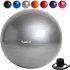 MOVIT® Gymnastická lopta s nožnou pumpou 85 cm strieborná