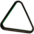 Plastový trojuholník na biliard čierny 38mm