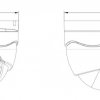 Cameră AHD dome exterior - linii IR 20m, IP66, 1080TV Secutek SLG-ADSG20A200FV