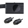 Doppio sistema di telecamere Full HD D2P-WiFi per auto o moto - 2 telecamere, monitor LCD