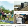 Outdoor set akumulátoru a solárneho panelu 500/100W