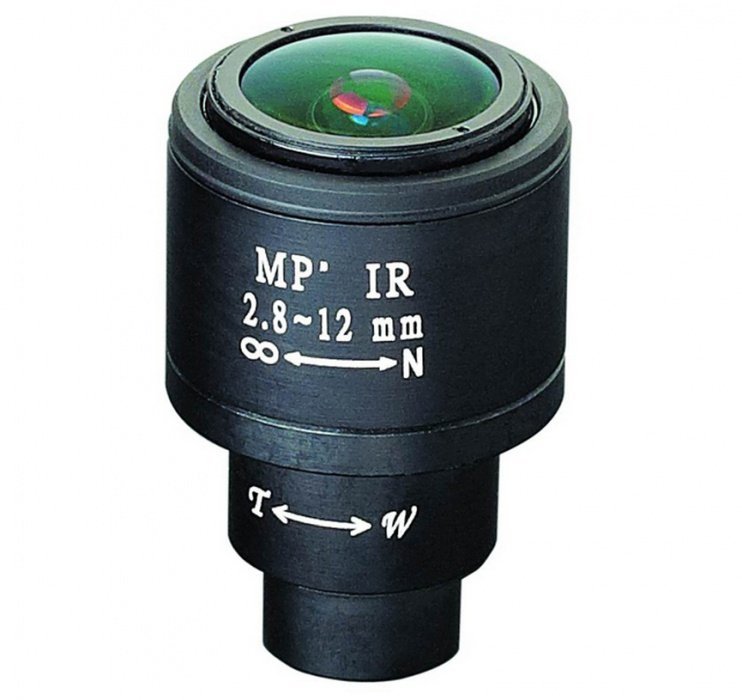 2.8 - 12mm varifokális lencse M12x0.5