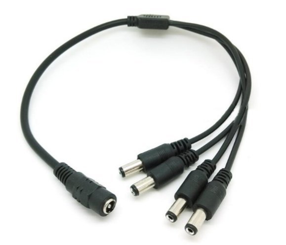 Cablu de conectare 4 în 1 pentru camere de supraveghere și DVR-uri