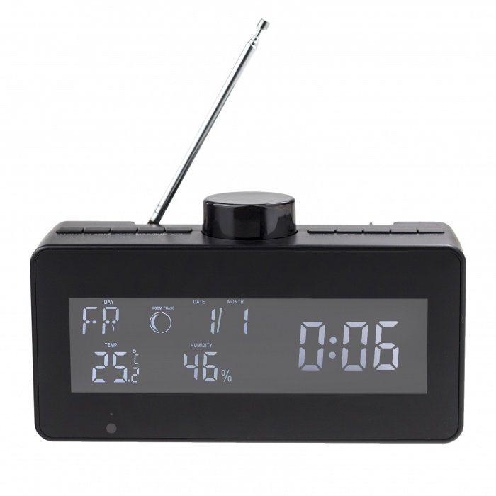 Радио будилник с метеорологична станция и въртяща се Wi-Fi камера Secutek SAH-IP80