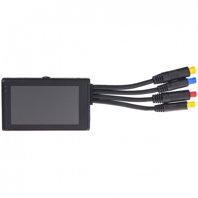 Sistem dual de camere Full HD Secutek X2 WiFi pentru mașină sau motocicletă - 2 camere, monitor LCD