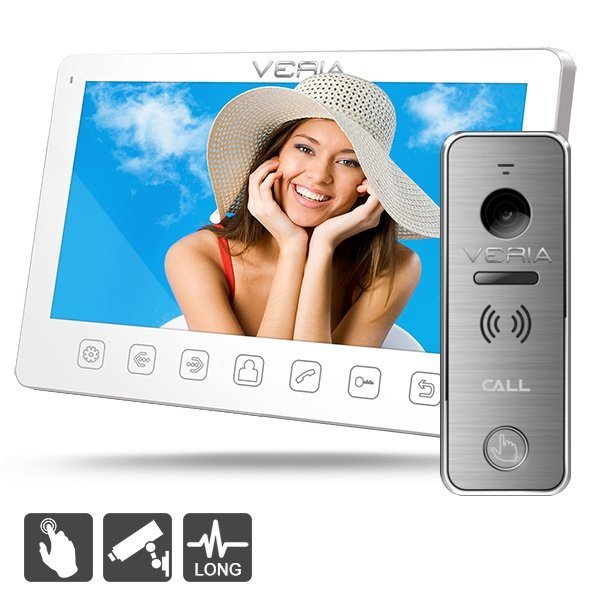 Videozvonek Veria 7070B+228S, 7" LCD, noční vidění