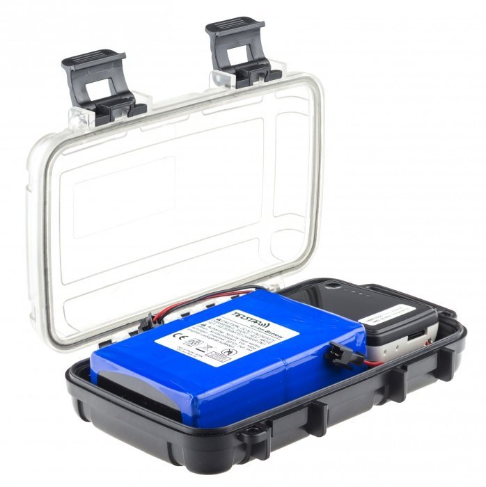GPS Tracker EXCLUSIVE + externe Batterie für bis 120 Tage Betrieb + wasserdichte Box