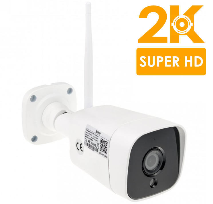 Super HD 5MP IP kamera se záznamem Secutek SBS-B19W s interním mikrofonem a reproduktorem