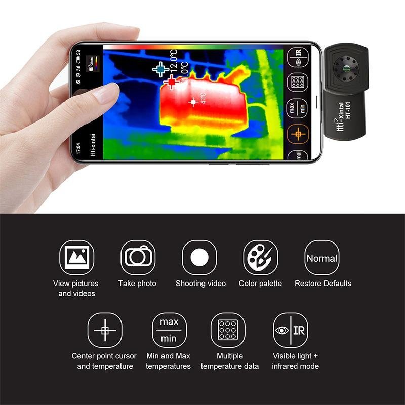 Zewnętrzna kamera termowizyjna HT-101 do smartfonów