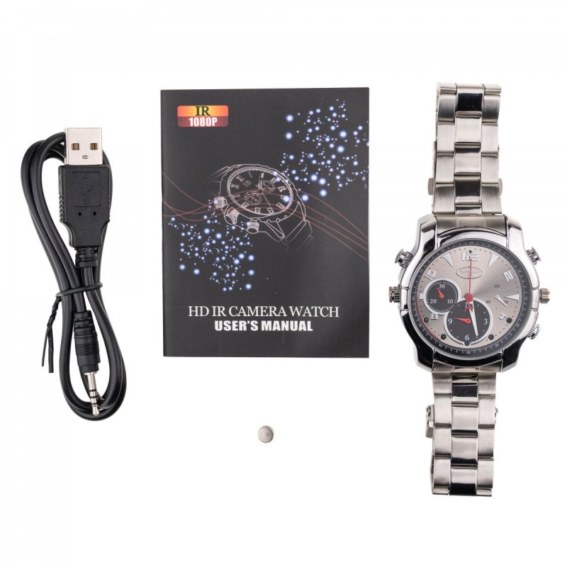 Шпионски Full HD часовник WIR190 с IR осветление