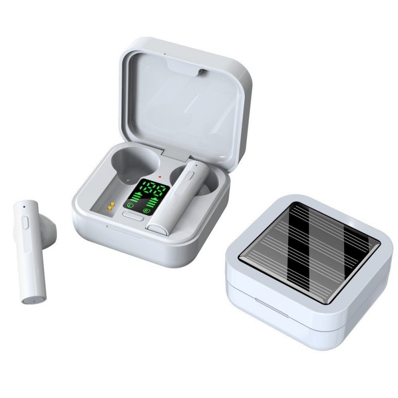 Безжични слушалки със слънчево зареждане Air6 PLUS и кутия за зареждане
