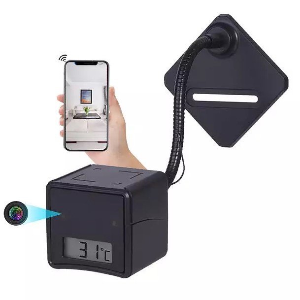 Дигитален термометър със скрита камера Secutek SAH-IP039-B