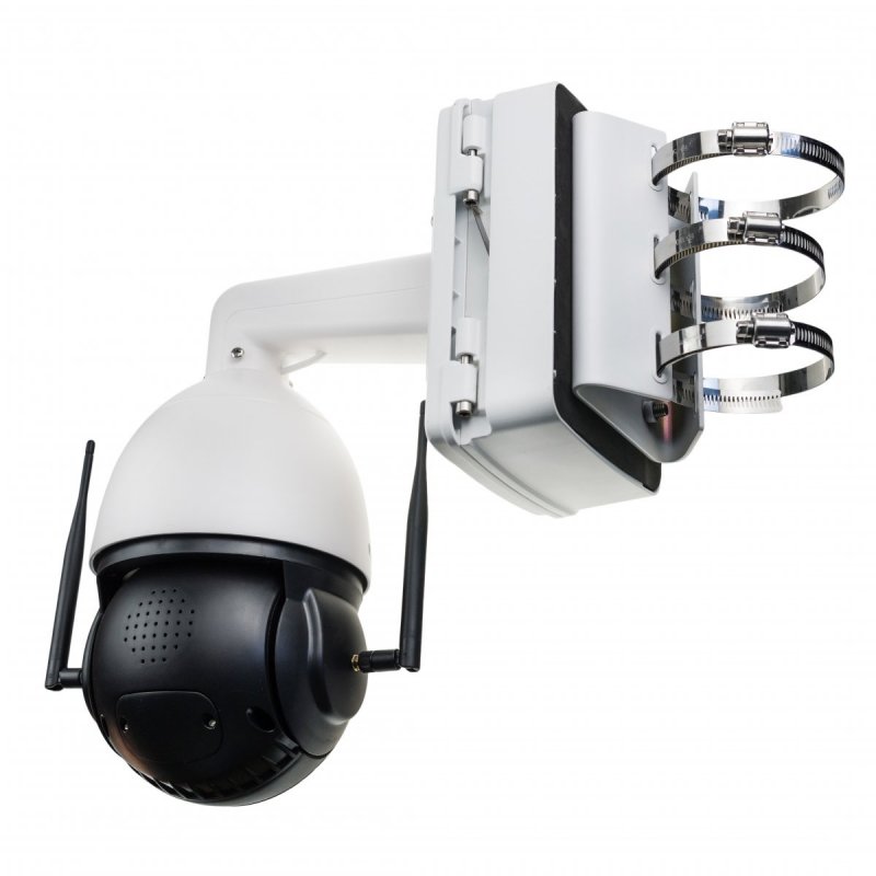 5 MP-es hordozható 4G biztonsági PTZ kamera akár 1 év üzemidővel - 30x optikai zoom