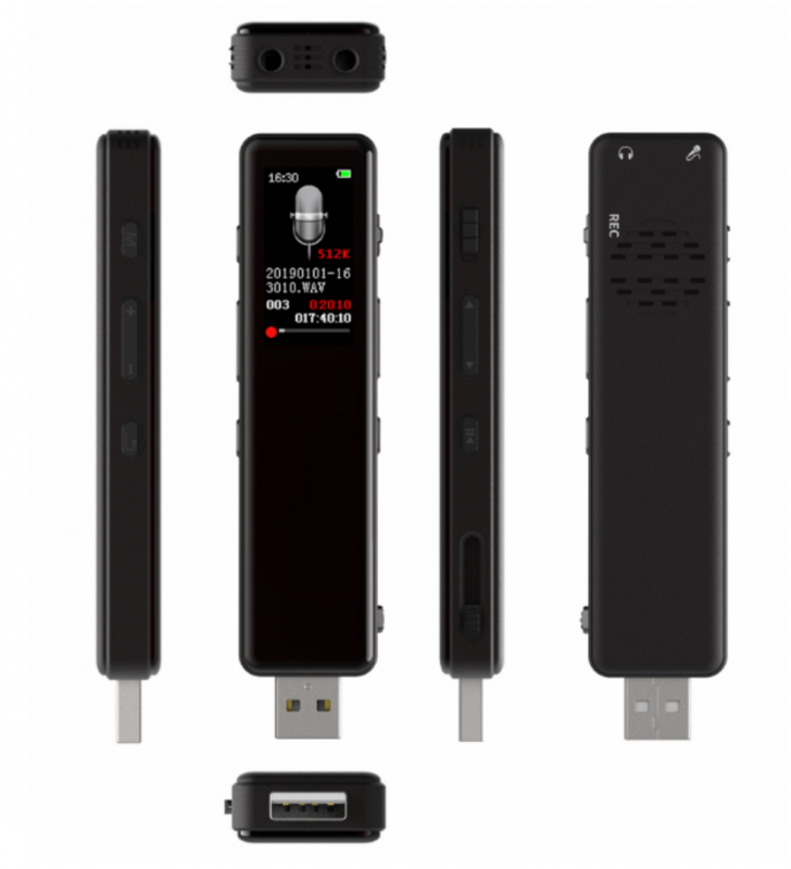 Професионален дигитален USB диктофон DVR-828 (8GB)