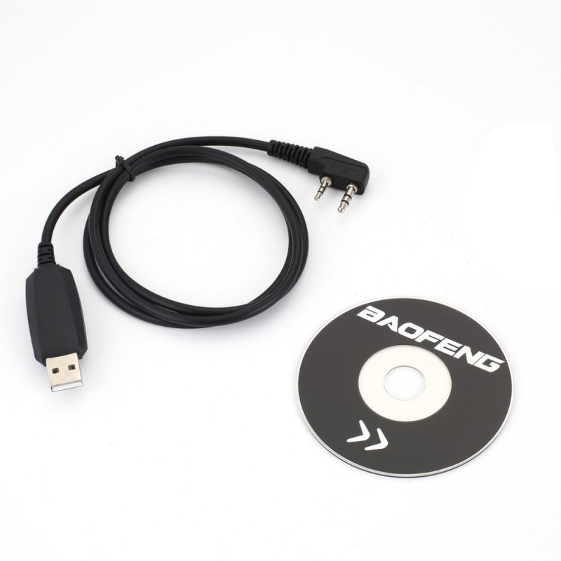 Cavo Di Programmazione Per Radio CB CRT MICRON U/V – Lunghezza 100cm, Per Collegamento Al PC