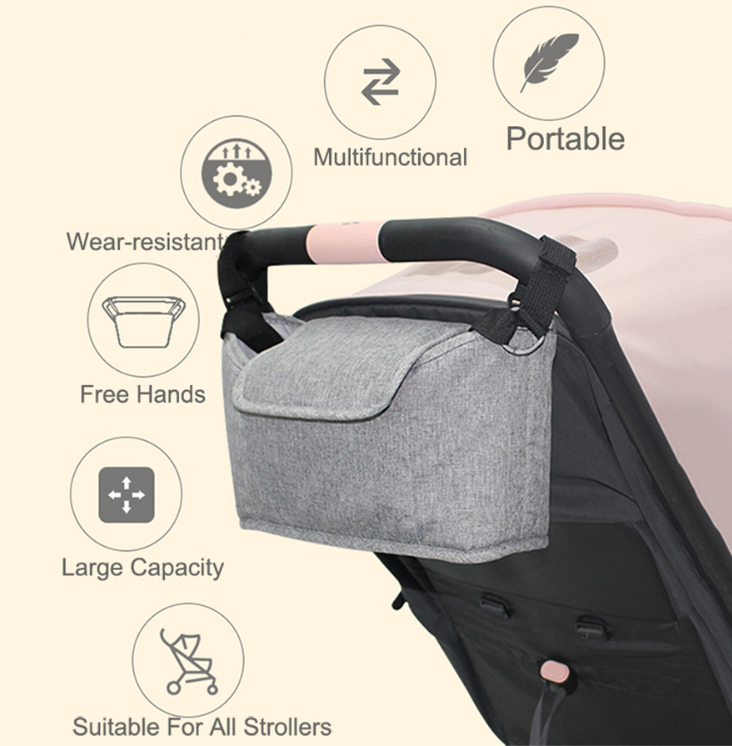 Rucksack fr Kinderwagen  grau | Spezialisiert auf die Spionagetechnik