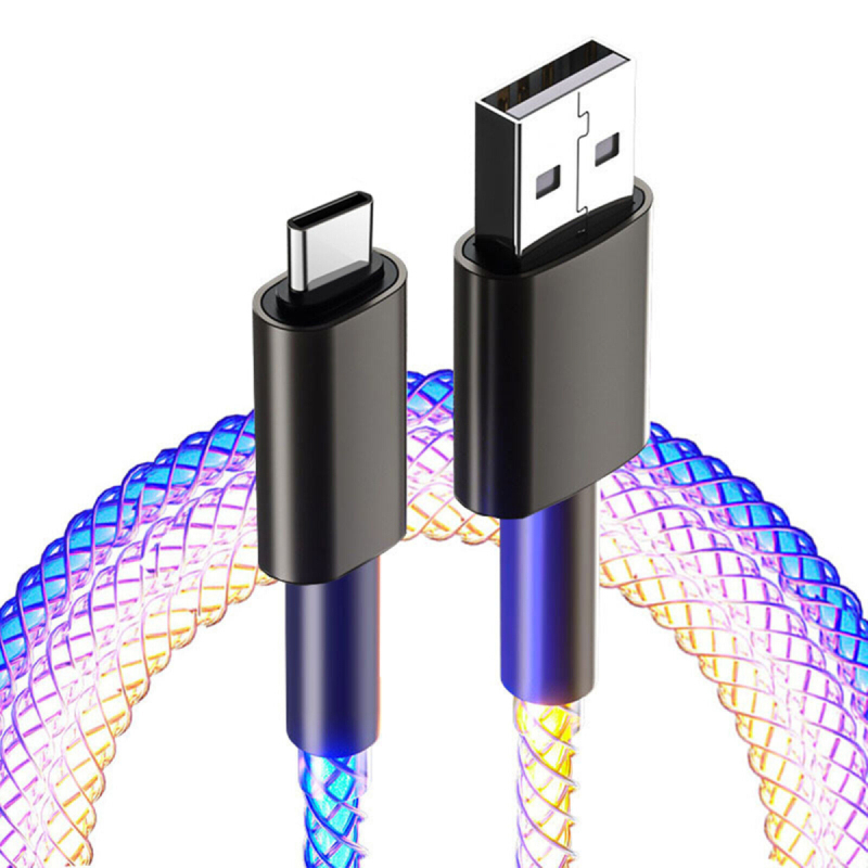 Cavo di ricarica e sincronizzazione USB/USB-C con retroilluminazione, 1  metro
