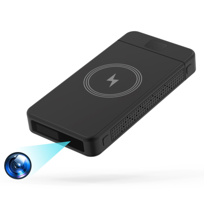 Mini cámara espía Wifi, batería de larga duración y función de detección de  movimiento (blanco)
