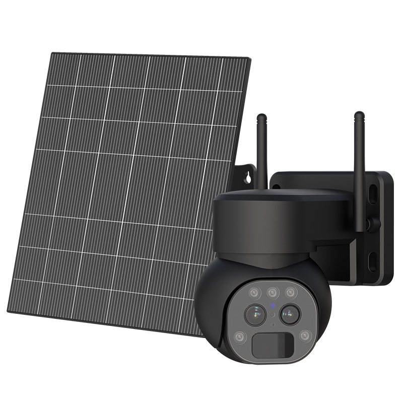Doble cámara de vigilancia con panel solar Y9-4G