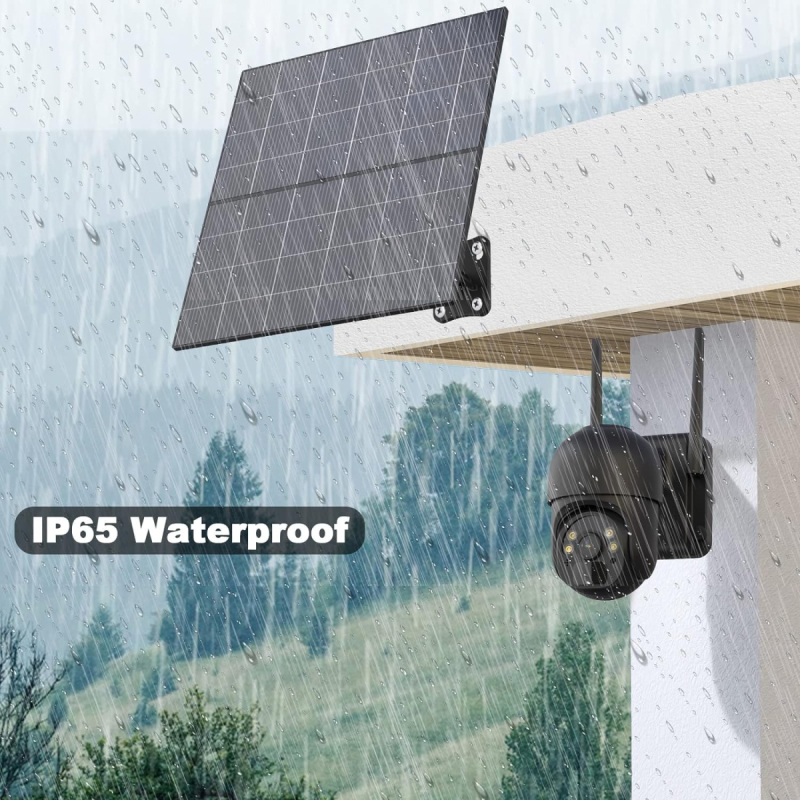 WOLFANG Fototrappola Solare 4K 30Fps, 48MP Fotocamera Caccia Con Eccellente Visione Notturna