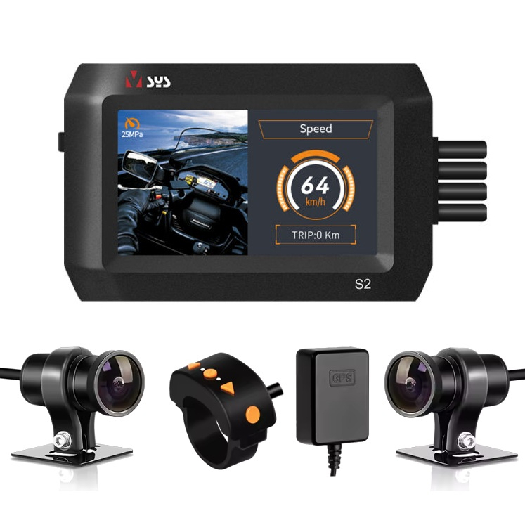 Duálny kamerový systém na motocykel S2DL – Bluetooth, WiFi, GPS