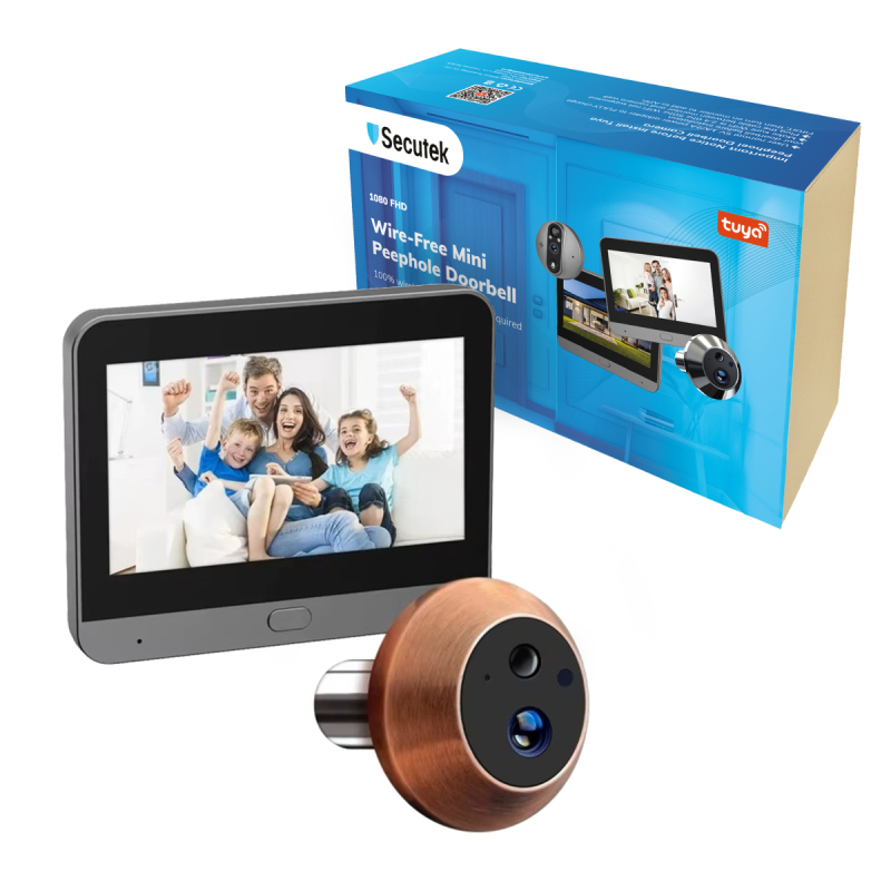Vizor de ușă WiFi Secutek SRT-PD10-C | Secutek.ro