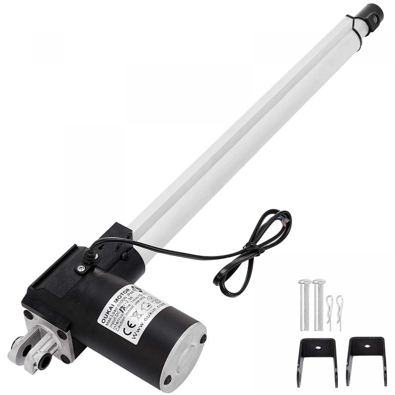 Justech Attuatore Lineare Multifunzione Motore 12V DC 1000N 300mm Attuatori Lineari 14 Mm/s Motore Lineare Attuatore Regolabile Sollevatore Corsa Motore Elettrico Per Motore Elettrico DIY - Foto 8