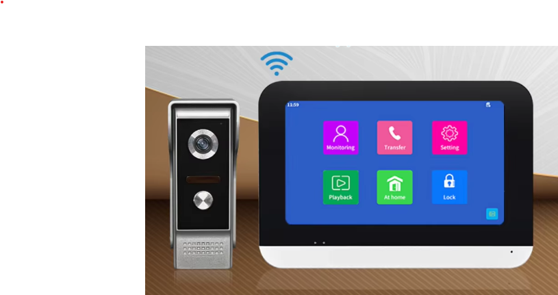 Inteligentný 7" videovrátnik s monitorom PST-DB10 – Tuya, WiFi/PoE, 1080p, nočné videnie, diaľkové odomykanie