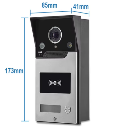 WiFi videovrátnik s kamerou – 1080p, Tuya Smart, RFID, nočné videnie, IP65, diaľkové odomykanie