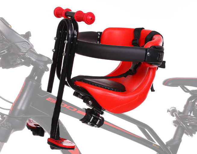 Detská sedačka na horské bicykle s opierkami na nohy