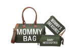 Mommy bag - зелена, комплект от 3 бр.