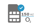 Aktywna karta SIM O2 (150,- CZK)