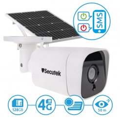 4G IP камера със запис Secutek SBS-NC15G със соларно зареждане
