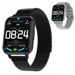 Ceas smartwatch HD si bratara fitness DTX
